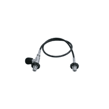 Oxygen clean decanting hose 1 meter, no gauge